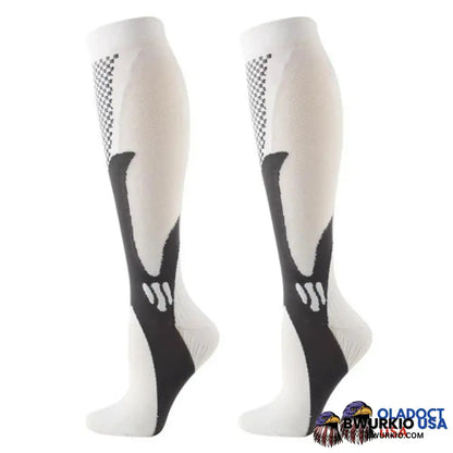 Vero Medic Compression Socks Us 1 White Pair / S/M