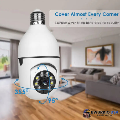 Wireless Wifi Light Bulb Camera No Tf Card