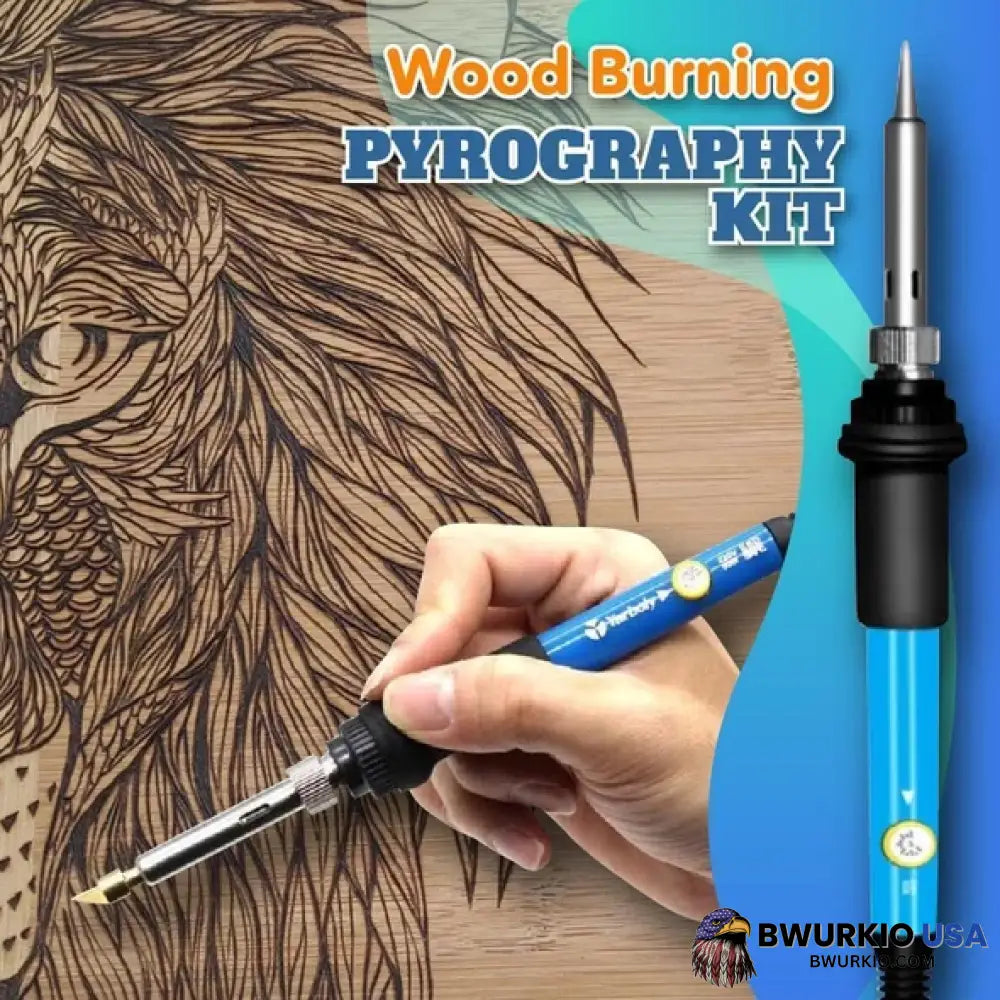 Wood Burning Set - Pyrography Kit Business & Industrial