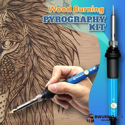 Wood Burning Set - Pyrography Kit Business & Industrial